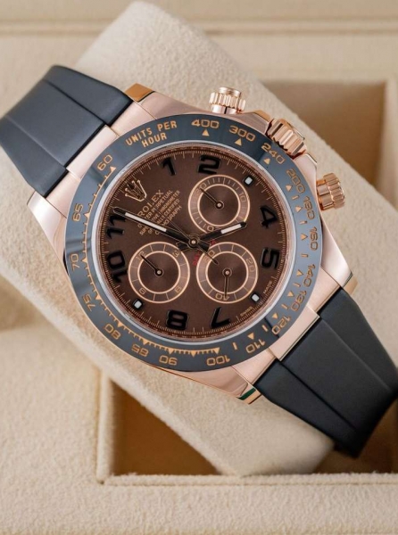 Rolex Daytona Rose Gold Chocolate Arabic Dial