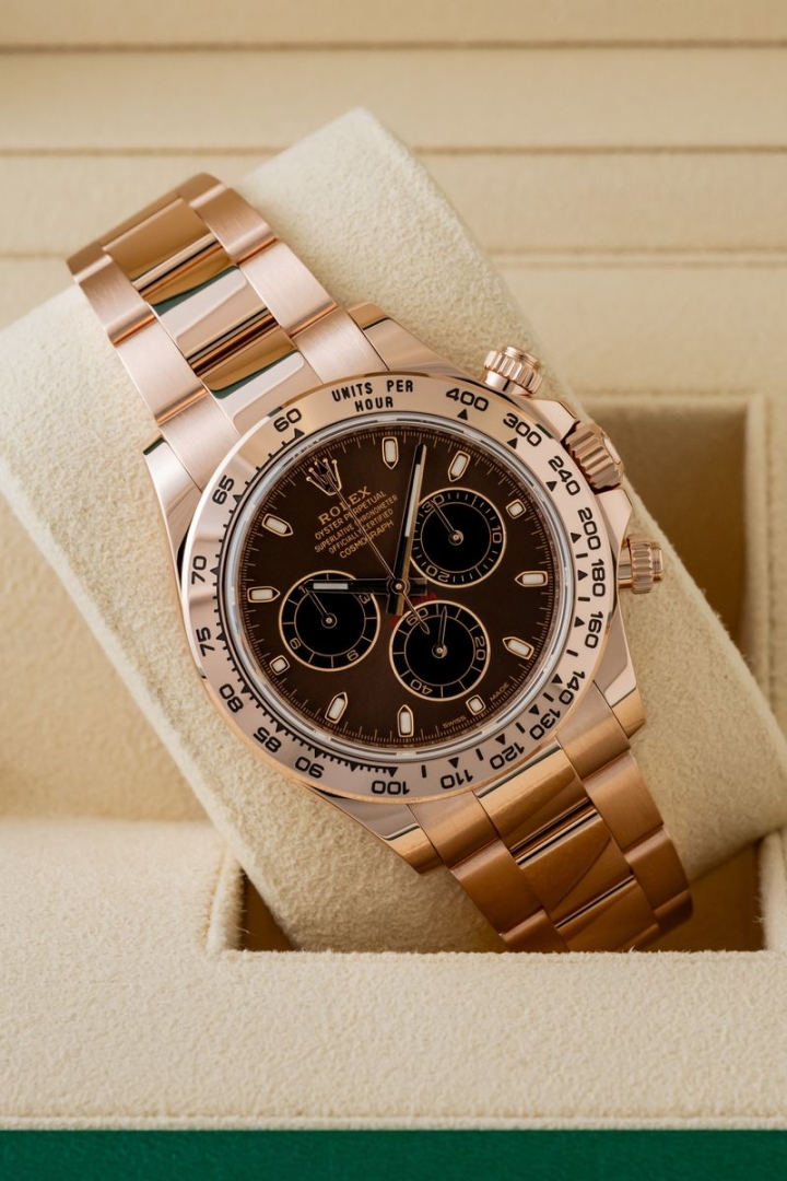 Set originale Rolex Daytona Rose Gold  Choco Dial