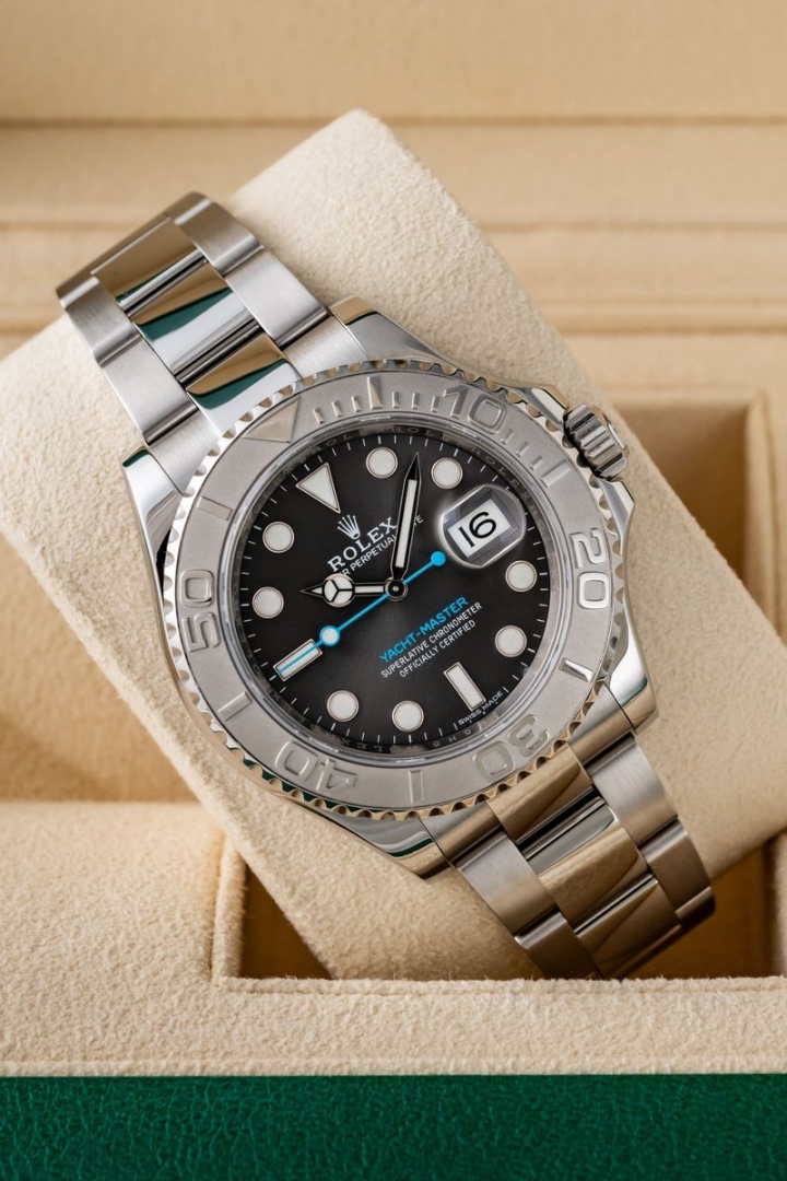 Set originale Rolex Yachtmaster 40mm Rhodium 