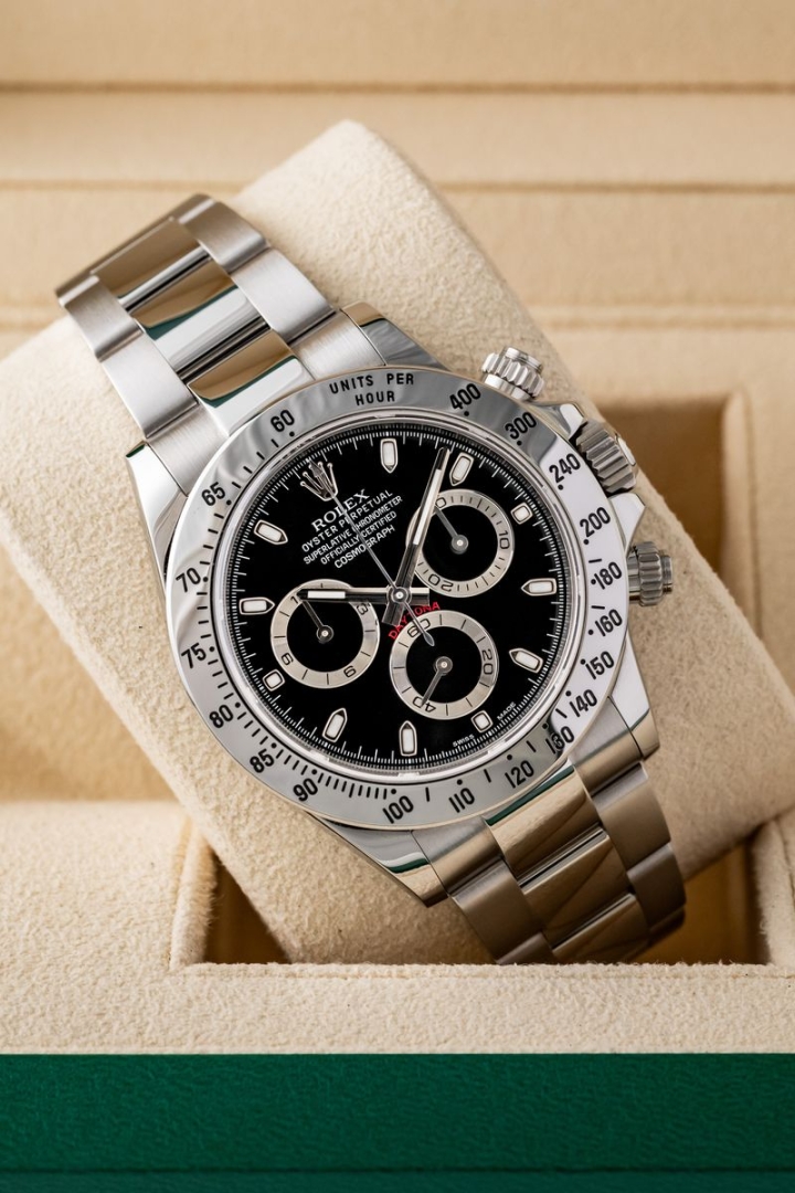 Set originale Rolex Daytona Black APH Chromalight Dial 