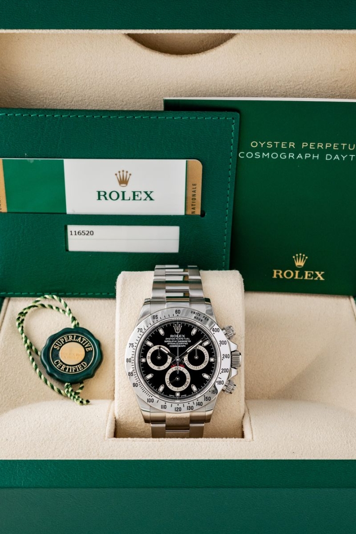 Vendita Rolex Daytona Black APH Chromalight Dial 