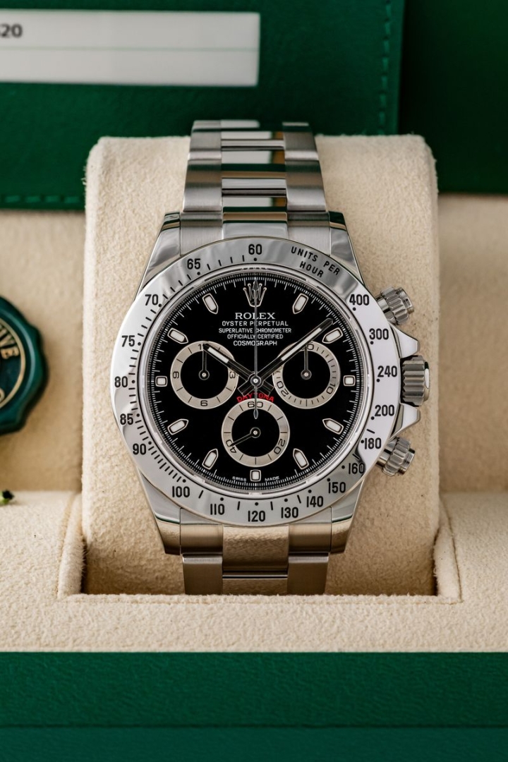 Rolex Daytona Black APH Chromalight Dial  di secondo polso