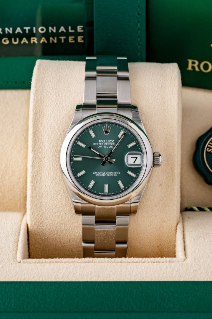 Rolex Datejust 31mm Green Mint di secondo polso