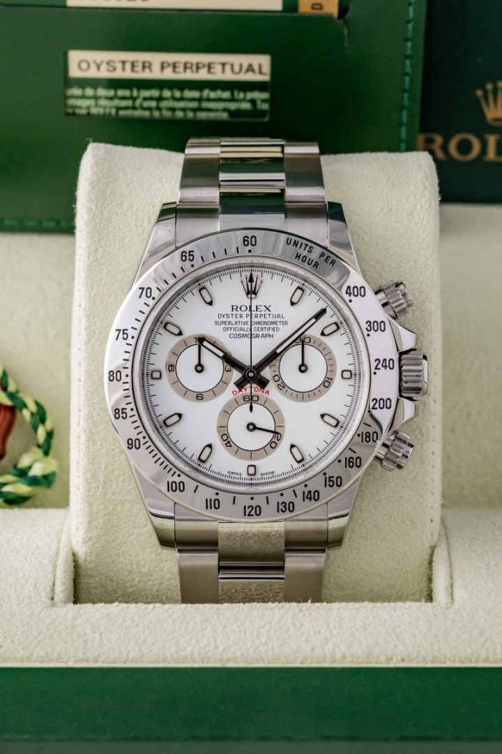 Rolex Daytona White Dial di secondo polso