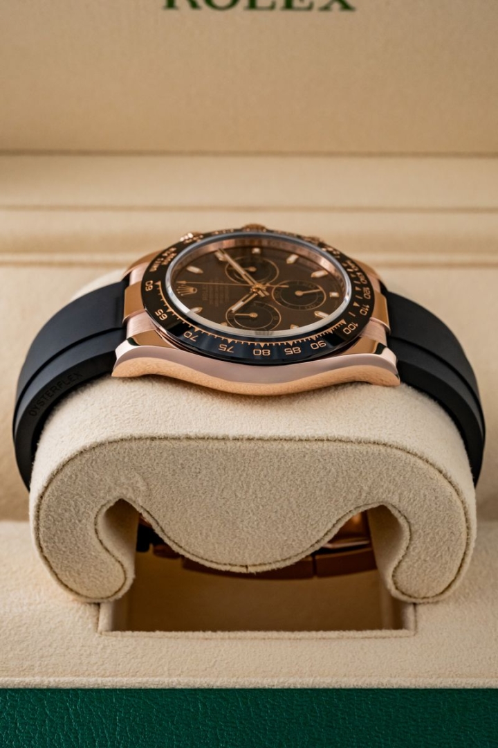 Rolex Daytona Rose Gold Choco Index Oysterflex