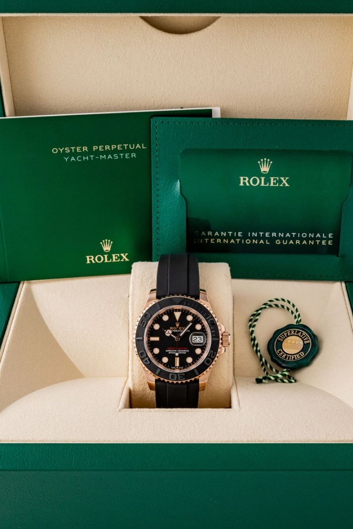Vendita Rolex Yachtmaster 40 Rose Gold Oysterflex