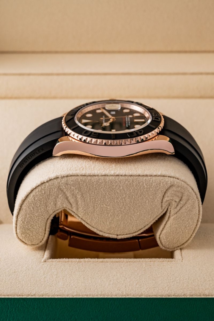 Rolex Yachtmaster 40 Rose Gold Oysterflex