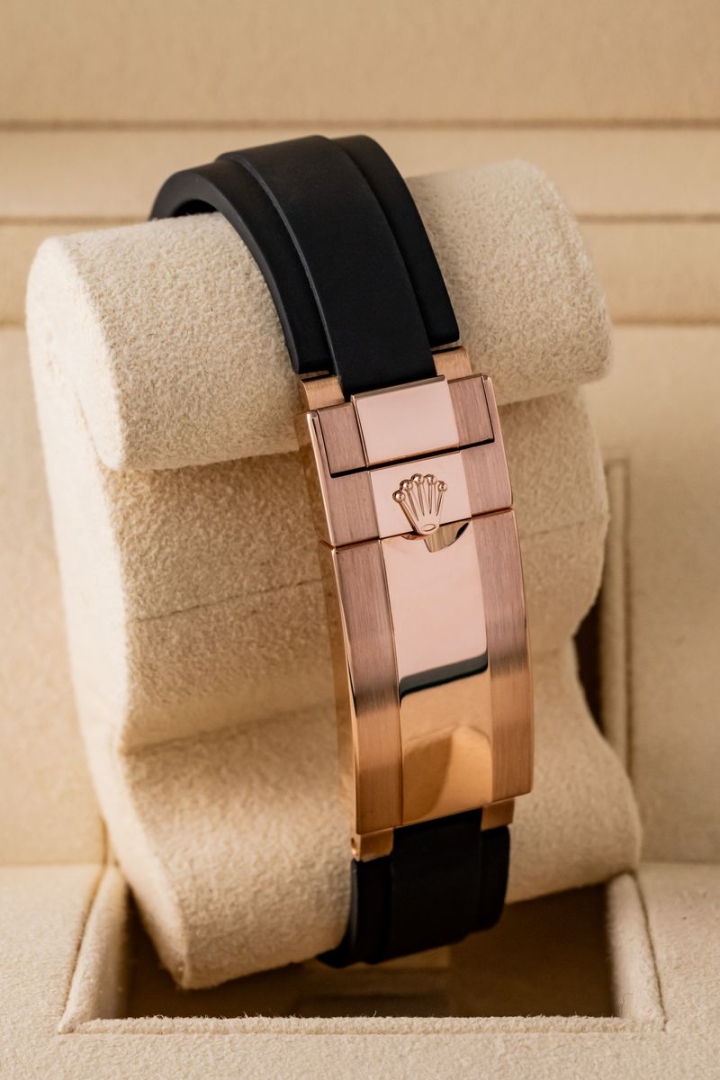Rolex Yachtmaster 40 Rose Gold Oysterflex