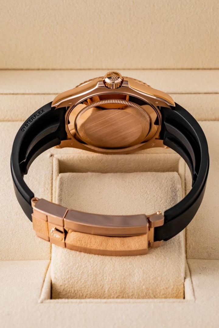 Rolex Yachtmaster 40 Rose Gold Oysterflex