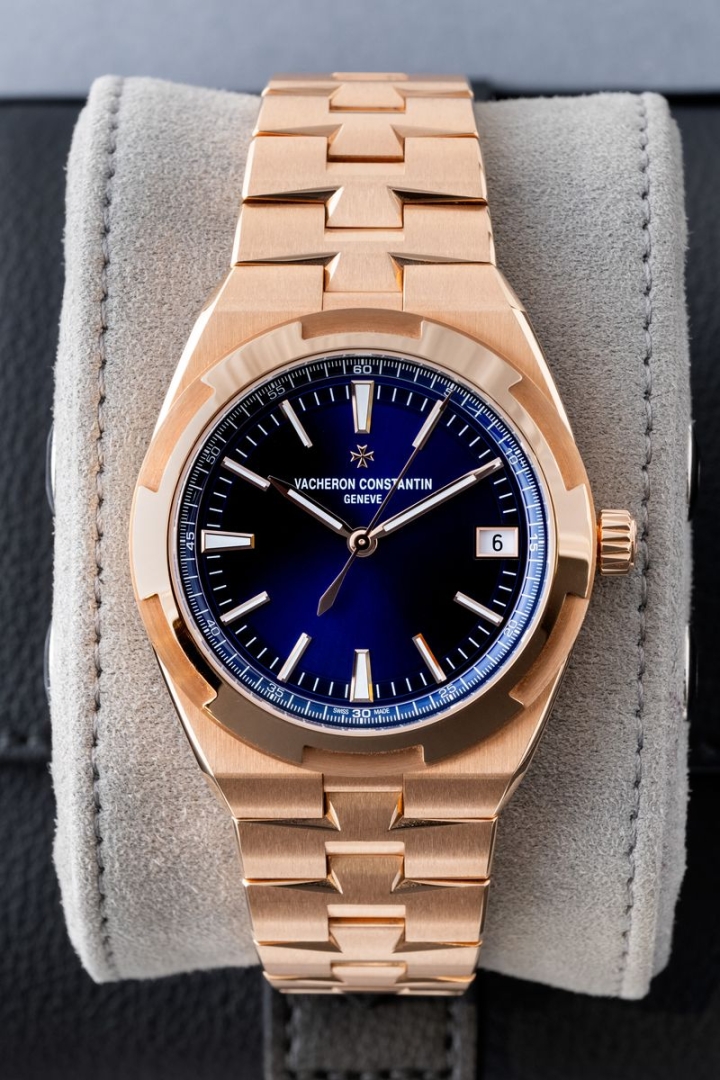 Vacheron Constantin Overseas  Blue Dial Rose Gold usato garantito