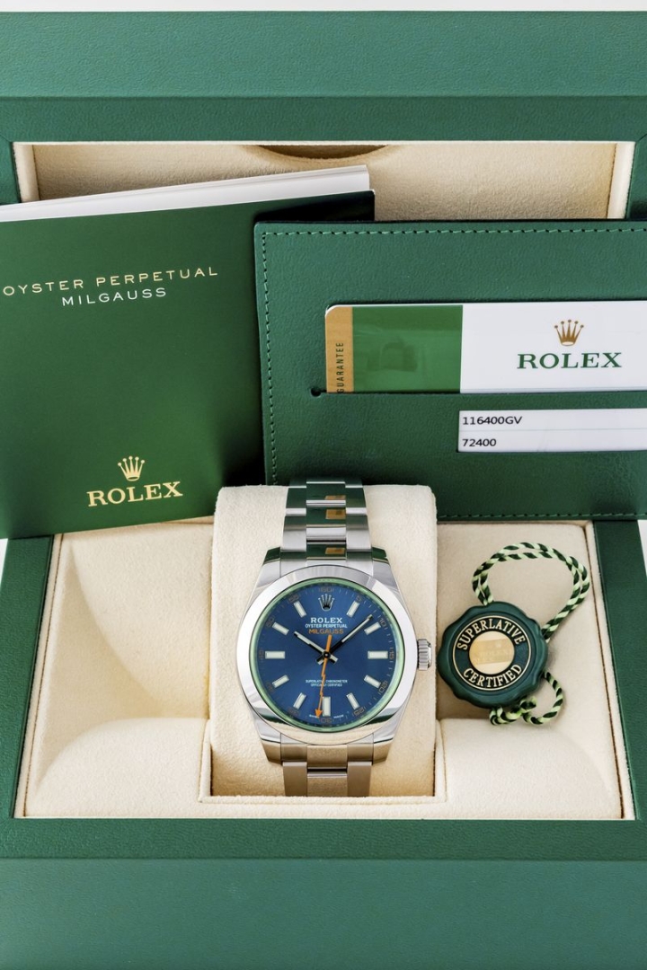 Vendita Rolex Milgauss Blue Dial