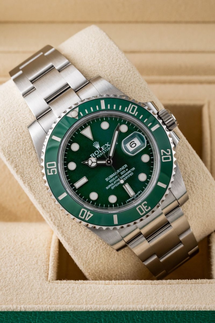 Set originale Rolex Submariner Date "Hulk"