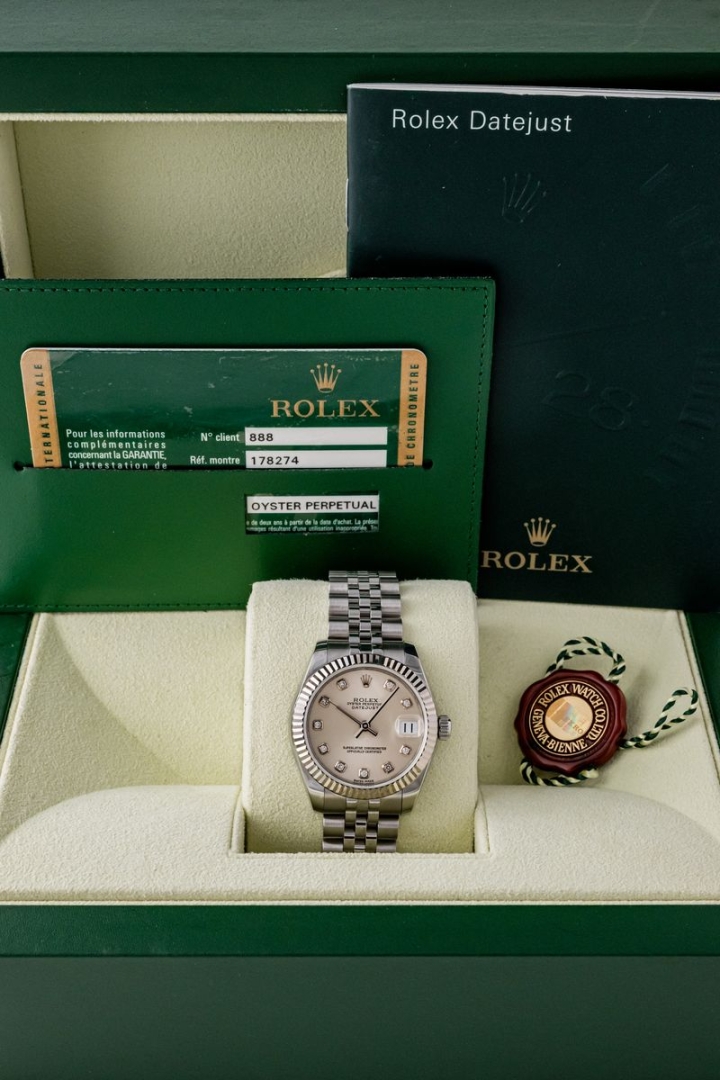Vendita Rolex Datejust 31mm Silver Diamond Dial 